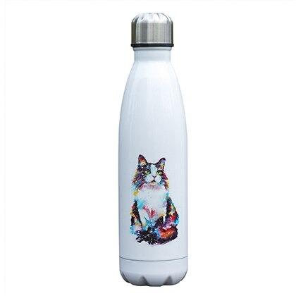 insulated stainless steel water bottle Dreamy Cat 17oz