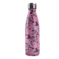 insulated stainless steel water bottle Flamingo and Roses 17oz
