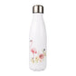 insulated stainless steel water bottle flamingo flower