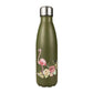 insulated stainless steel water bottle gold flamingo