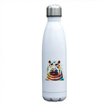 insulated stainless steel water bottle Multicolored Hippopotamus 17oz