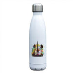 insulated stainless steel water bottle Multicolored Rhinoceros 17oz