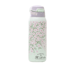 insulated stainless steel water bottle Nature Flowered Green