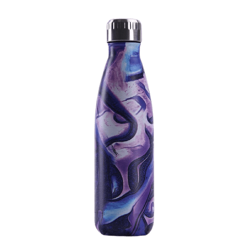insulated stainless steel water bottle original purple 17oz