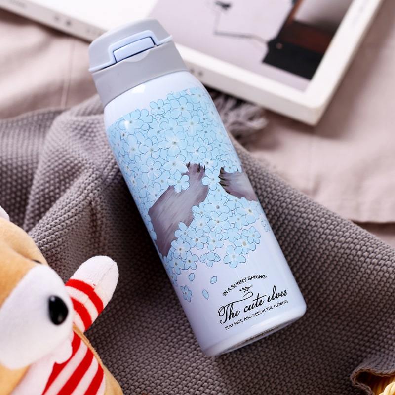 Stainless Steel Water bottle Blue Nature