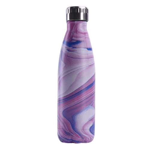 insulated stainless steel water bottle pink sand 17oz