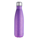 insulated stainless steel water bottle Purple Sparkly