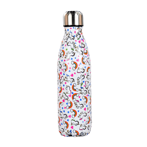 insulated stainless steel water bottle Rainbow Unicorn