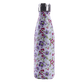 stainless steel water bottle Red and Purple Flowers 17oz