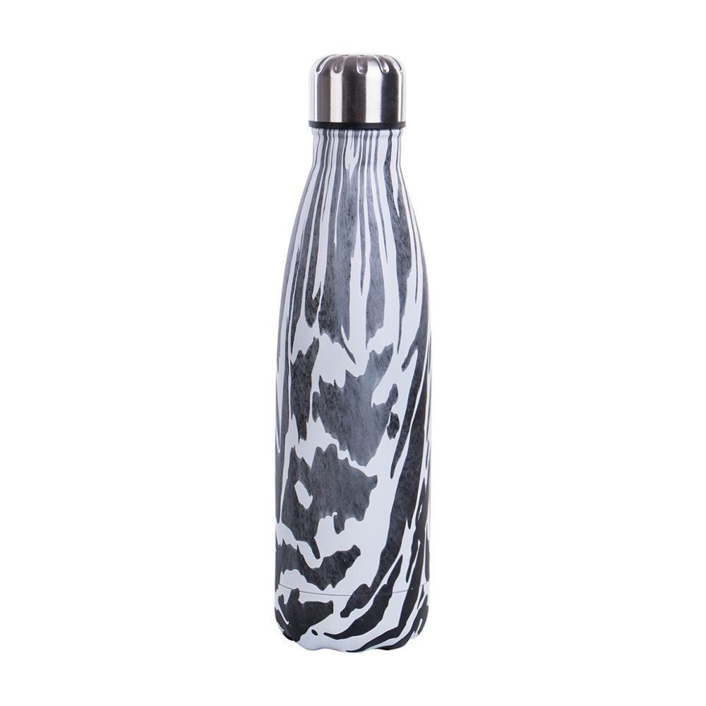 insulated stainless steel water bottle Zebra
